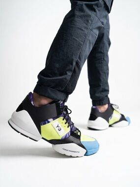 Yohji Yamamoto Y-3 Adidas neon sneakers - Medium